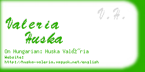 valeria huska business card